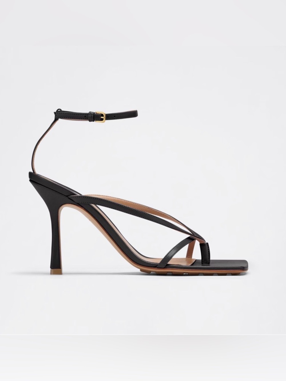 Bottega Veneta Stretch sandal in black Womens 10